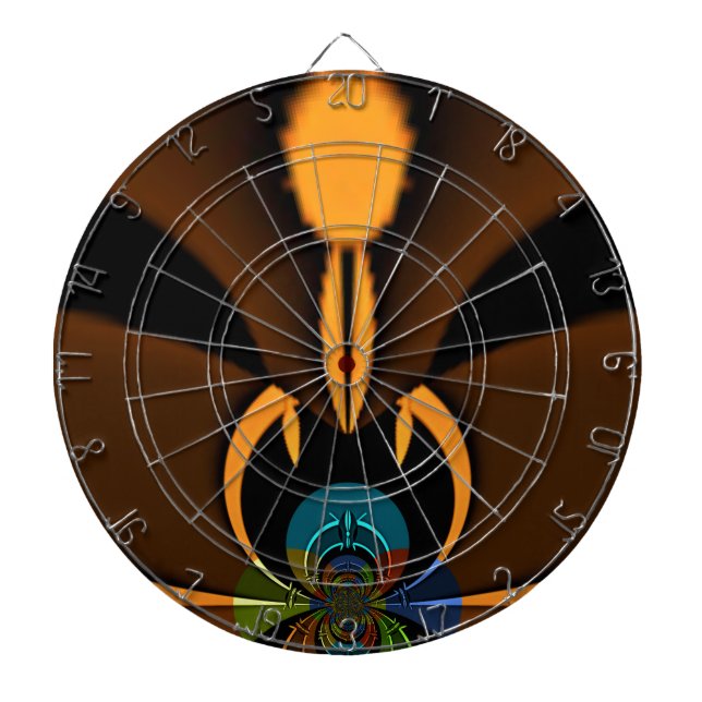 Tabla Dardos Impressão de Contraste de Cor abstrato (Frente)