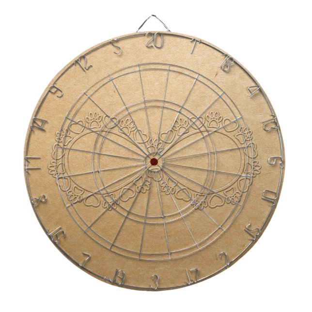 Tabla Dardos Impressão Infinita De Cachorro (Frente)