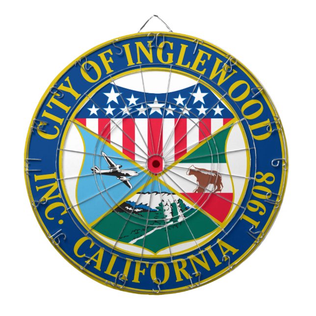 Tabla Dardos Inglewood California Seal (Frente)