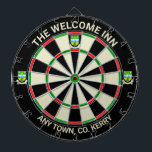 Tabla Dardos Irish County Kerry Ireland Dartboard<br><div class="desc">Ideia para qualquer bar, pub, hotel ou até sua própria casa em County Kerry, Irlanda. Ficaria excelente em qualquer parte do mundo como um lembrete deste belo condado irlandês também. Este prato carregar a crista oficial do condado no solteiro vinte e um de cada lado. Mude o texto em cima...</div>