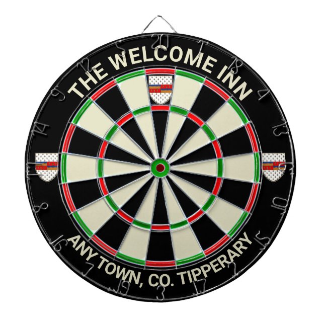 Tabla Dardos Irish County Tipperary Ireland Dartboard (Frente)