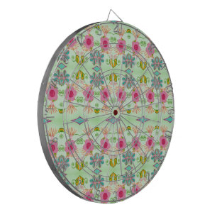 Tabla Dardos Jardim Eclético Encantador: Beleza Floral Diversa
