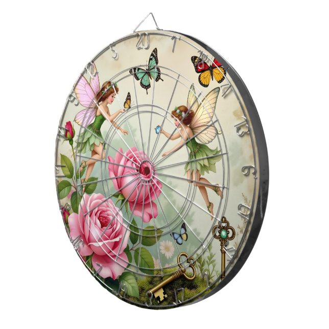 Tabla Dardos Jardim Encantado de Fadas Florais (Frente Direita)