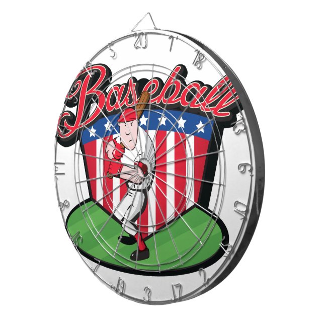 Tabla Dardos Jogador de beisebol (Frente Direita)