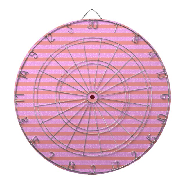 Tabla Dardos Jogo Dartboard Stripe Rosa (Frente)