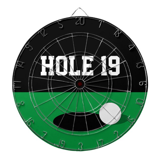 Tabla Dardos Jogo de conselho de dardos de golfe com um buraco  (Frente)