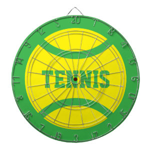 Tabla Dardos Jogo de dardo com alvo de bola de tênis amarela