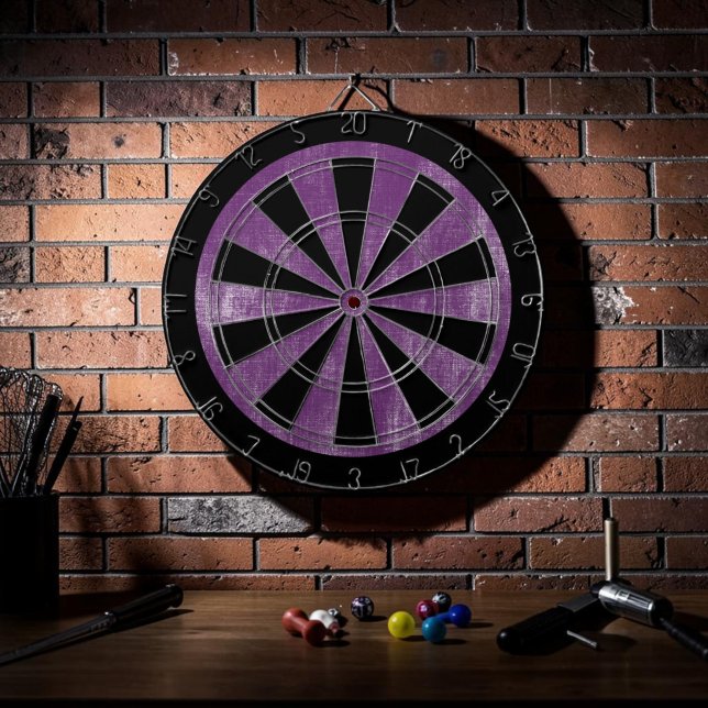 Tabla Dardos Jogo Roxo Grunge Personalizado (Criador carregado)
