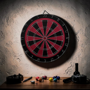 Tabla Dardos Jogo Vermelho Grunge Personalizado