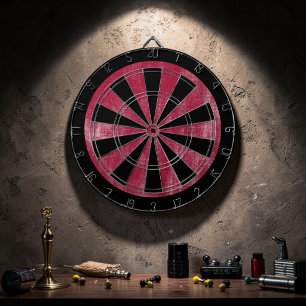 Tabla Dardos Jogo Vermelho Grunge Personalizado