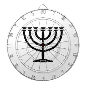 Tabla Dardos Judeu Menorah (Símbolo do Judaísmo)