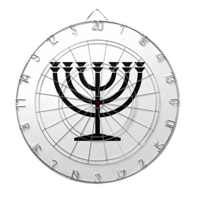 Tabla Dardos Judeu Menorah (Símbolo do Judaísmo) (Frente)