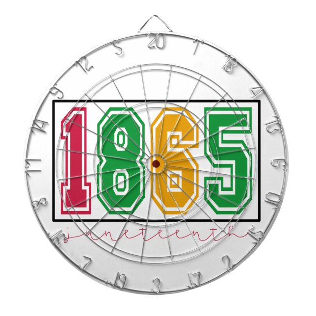 Tabla Dardos Juneteenth - História Negra (Frente)