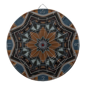 Tabla Dardos Kaleidoscope Padrão de Brown Star...