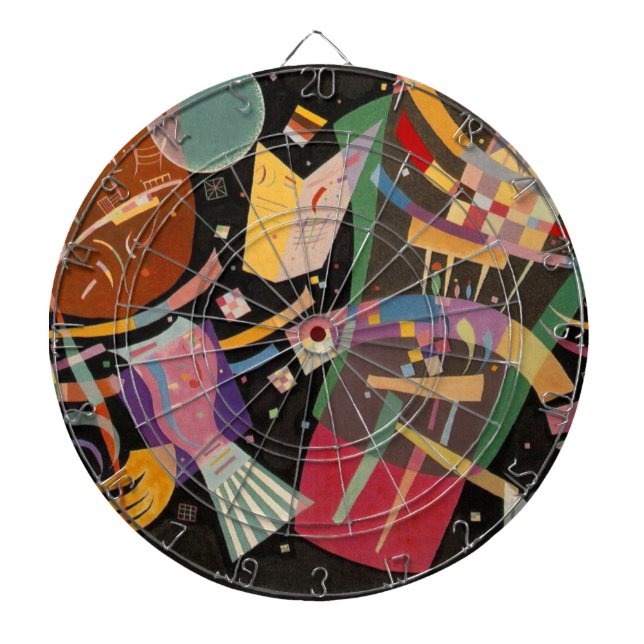 Tabla Dardos Kandinsky Composition 10 Abstrato Painting (Frente)