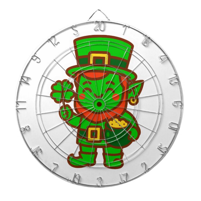 Tabla Dardos Kawaii Lucky Leprechaun (Frente)