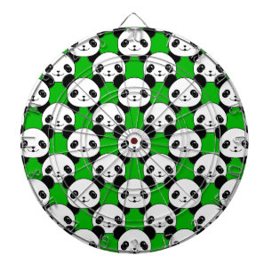 Tabla Dardos Kawaii Panda Bear Pattern