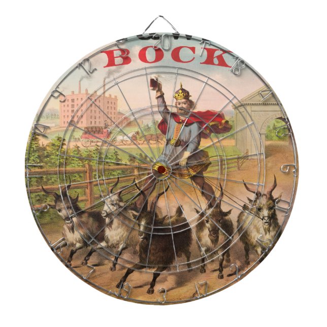 Tabla Dardos King of Bock Beer Rsing Dartboard (Frente)
