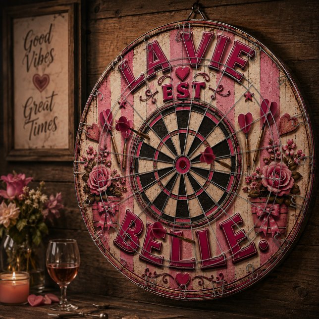 Tabla Dardos La Vie Est Belle French  (Criador carregado)