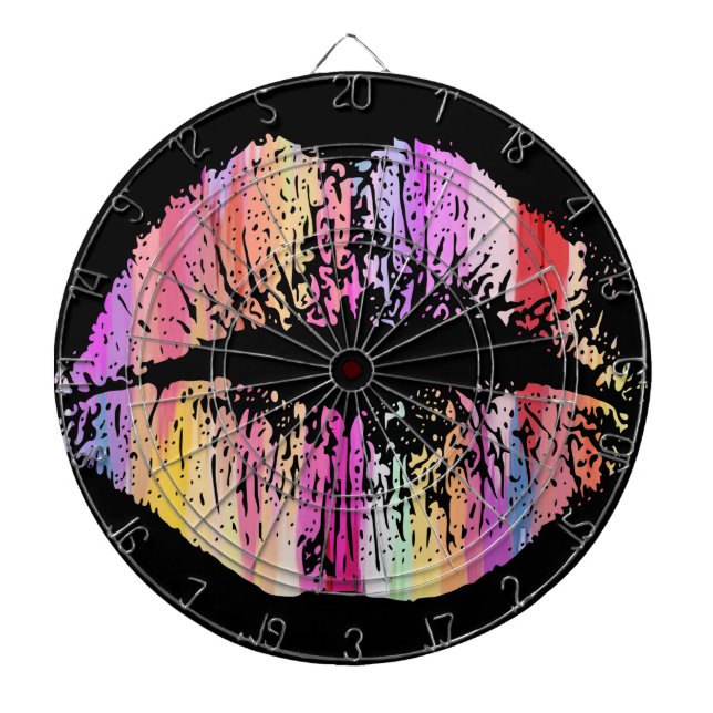 Tabla Dardos Lábios Elegantes #20 (Frente)