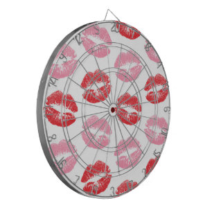 Tabla Dardos Lábios Vermelhos e Rosa, Padrão De Lábios, Batom,