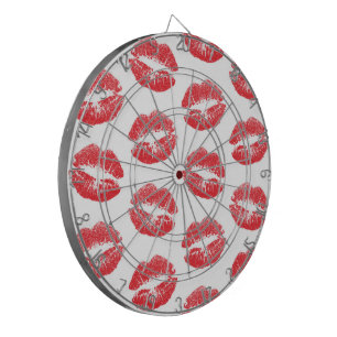 Tabla Dardos Lábios Vermelhos, Padrão De Lábios, Batom Vermelho