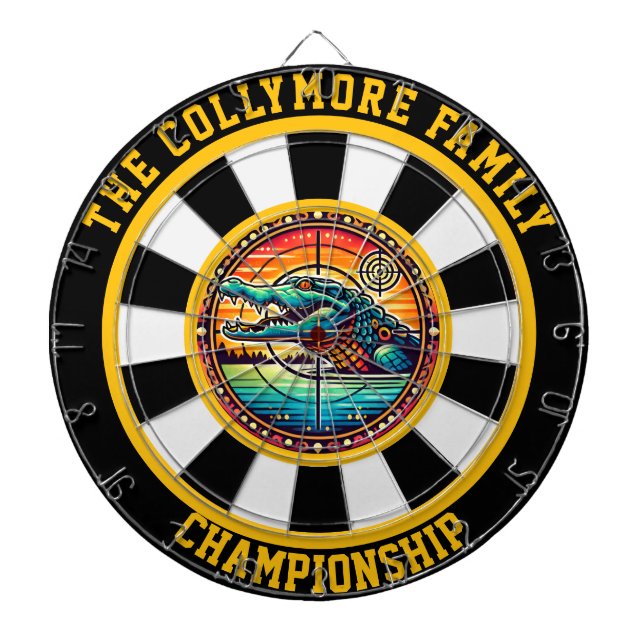 Tabla Dardos Lago Crocodile Bullseye Design (Frente)