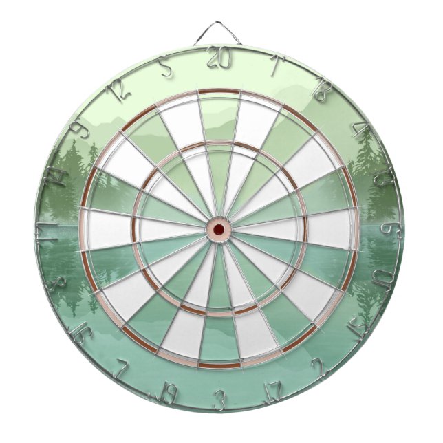 Tabla Dardos Lago Glacier nas Montanhas Rochosas (Frente)