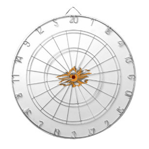 Tabla Dardos Laranja Amarelo, Orangular, decorativo amarelo