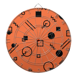 Tabla Dardos Laranja, diversão, tendências, gráfico geométrico 