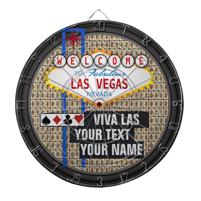 Tabla Dardos Las Vegas personalizadas (Frente)