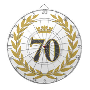 Tabla Dardos Laurel Wreath and Crown 70 Birthday