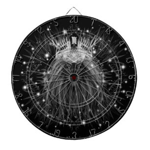 Tabla Dardos Leão de Starlight com Monograma Coroa Preto