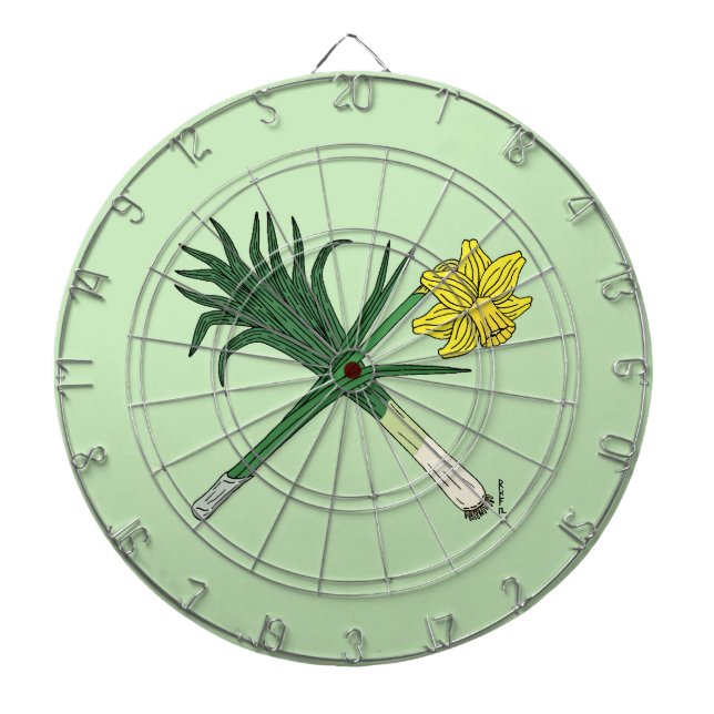 Tabla Dardos Leek e Daffodil cruzados (Frente)