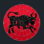 Tabla Dardos Legal Bull visual Black Bulleting<br><div class="desc">Um conselho de dardo divertido desenhado com um legal touro negro visual, um presente de excelente para um amigo investidor "toucinho" ou para si mesmo! Além disso, usando a opção PERSONALIZAR TI, você pode acessar o design para fazer alterações, como adicionar texto!! Aproveite A Vida E Os Obrigados Para Parar!!...</div>