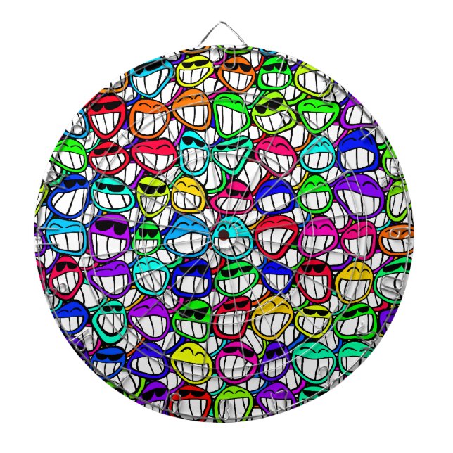 Tabla Dardos Legal Rostos Sorridentes (Frente)