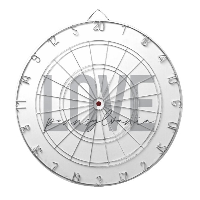 Tabla Dardos Legal, simples, moderno design Love Pennsylvania (Frente)