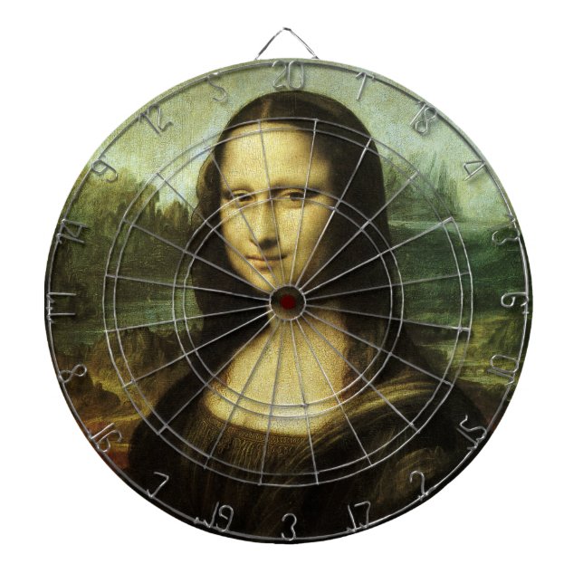 Tabla Dardos Leonardo da Vinci's Mona Lisa, Arte Renascentista (Frente)