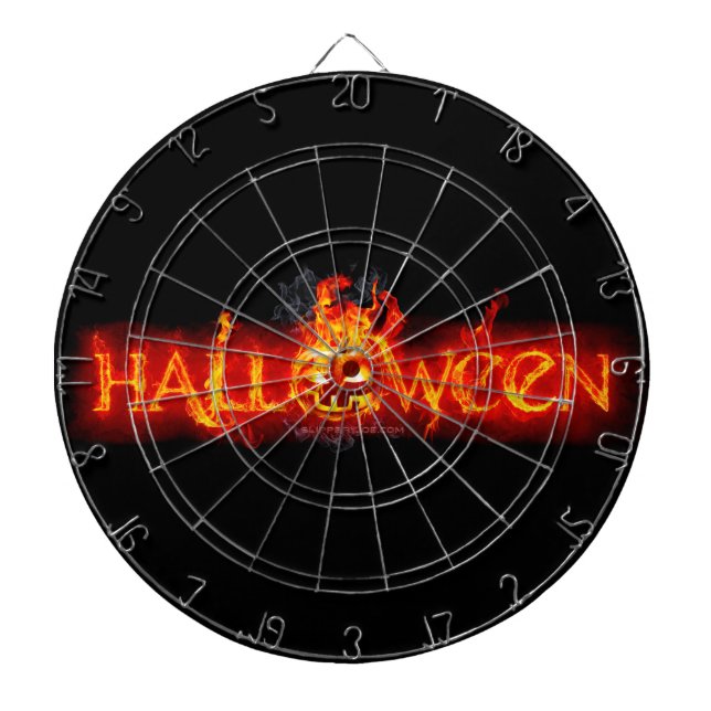 Tabla Dardos Letras ardentes maciças do SlipperyJoe no Hallowee (Frente)