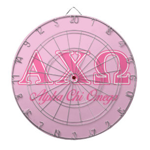 Tabla Dardos Letras Rosa Alphi Chi Omega