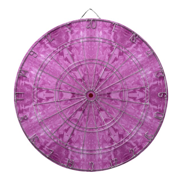 Tabla Dardos Linda menina rosa rendas caleidoscópicas Padrão (Frente)