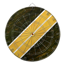 Tabla Dardos Linhas brancas Douradas verdes