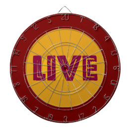 Tabla Dardos Live & Let Live In Orbit Dart Board