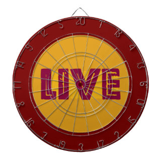 Tabla Dardos Live & Let Live In Orbit Dart Board