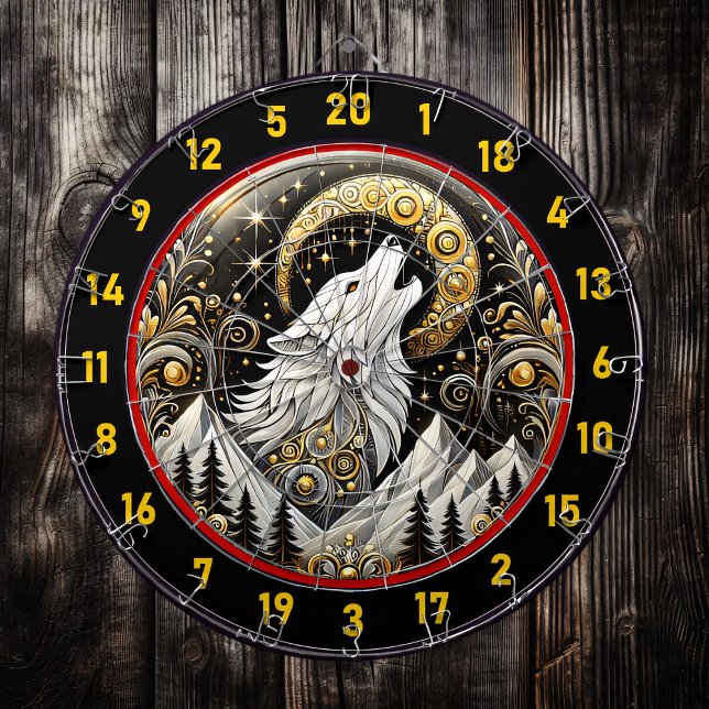 Tabla Dardos Lobo Branco Solitário Echoes Resistência (Criador carregado)