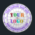 Tabla Dardos Logotipo de empresa personalizado e Modelo de plac<br><div class="desc">Cores e fontes personalizadas - Design suas próprias pranchetas com logotipo e nome personalizados simples da sua empresa no site ou Design profissional de texto personalizado Placa de início de negócios / presente - Adicione seu logotipo - Imagem ou foto - Código QR / Nome - Empresa/site ou telefone, e-mail...</div>