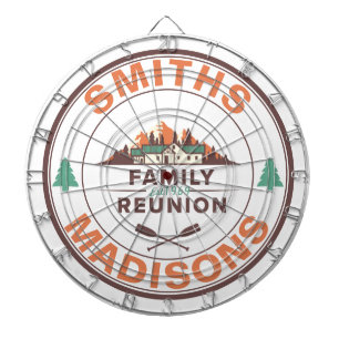 Tabla Dardos Logotipo de Reunião Personalizada da Família Lak