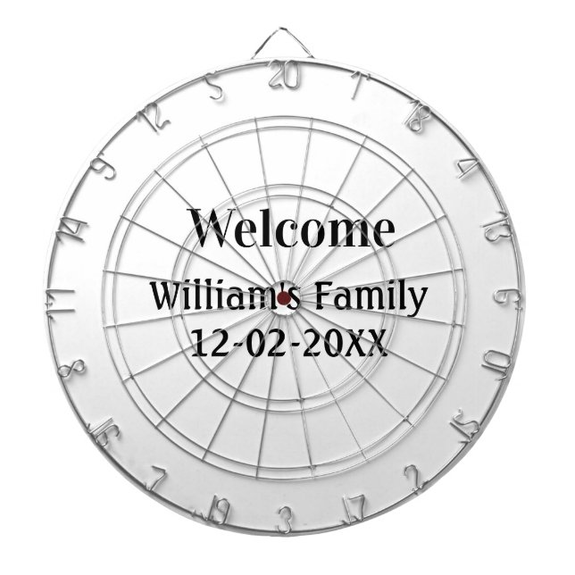 Tabla Dardos logotipo monograma simples e mínimo personalizado (Frente)