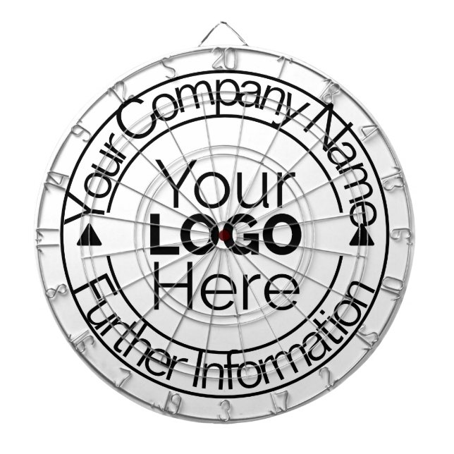 Tabla Dardos Logotipo Personalizado da Empresa (Frente)