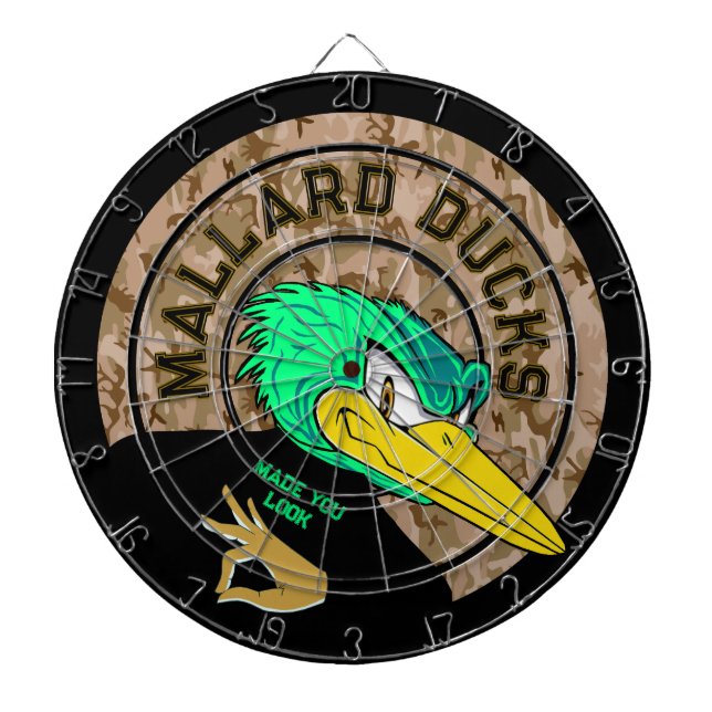 Tabla Dardos Logotipo Personalizado de Patos-reais (Frente)